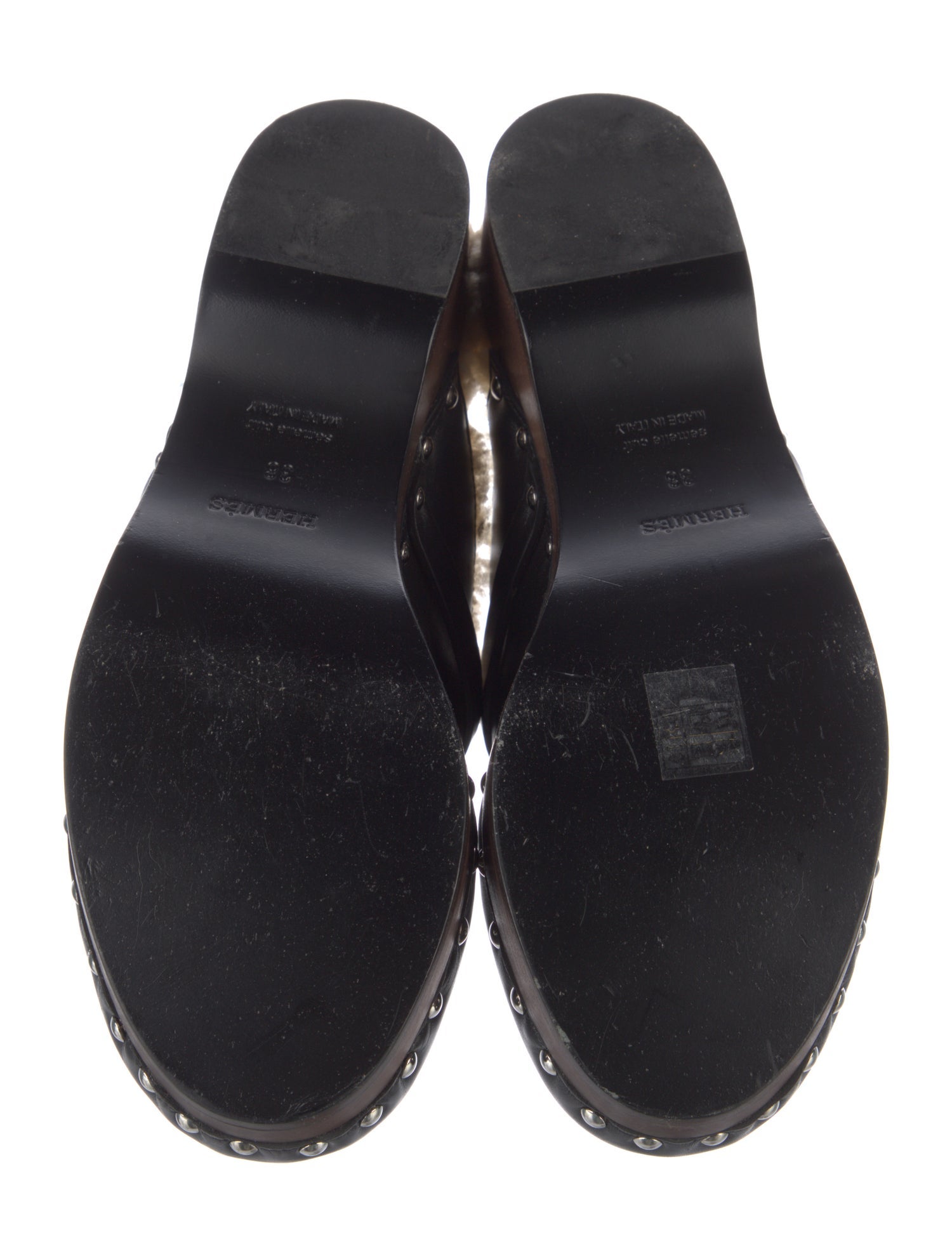 Hermès Carlotta Leather Mules